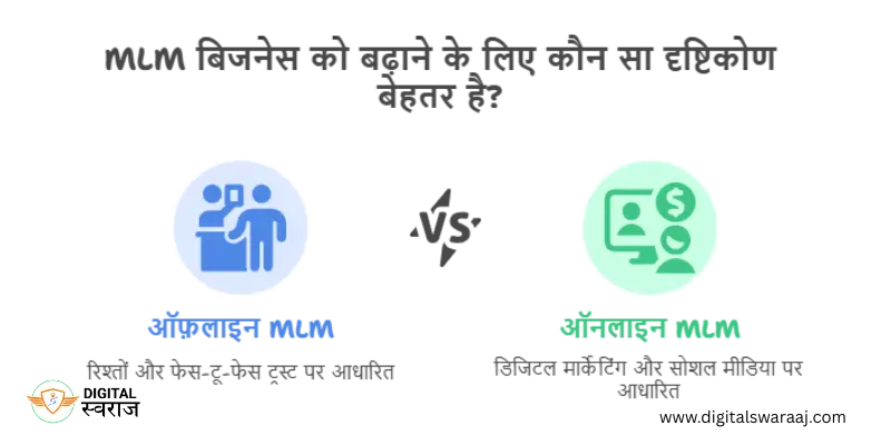 Offline vs Online MLM pros and cons comparison