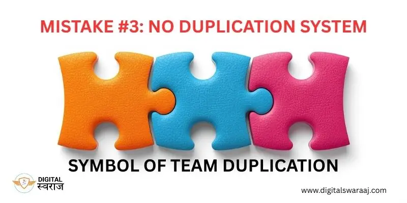 Duplication problem in network marketing